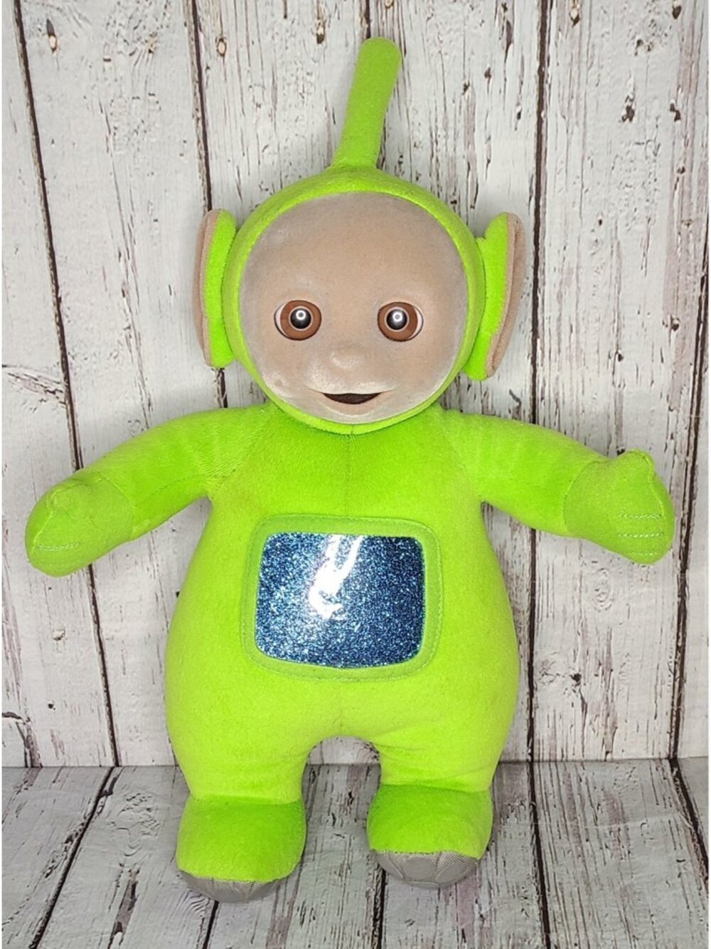 12" Vintage 1998 Eden Teletubby Dipsy Green Doll Plush Alien Teletubbies